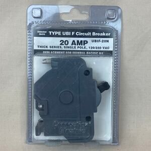 Connecticut Electric VPKUBIF20 Thick 20Amp 1/2in 1-Pole Federal Pacific Stab-Lok